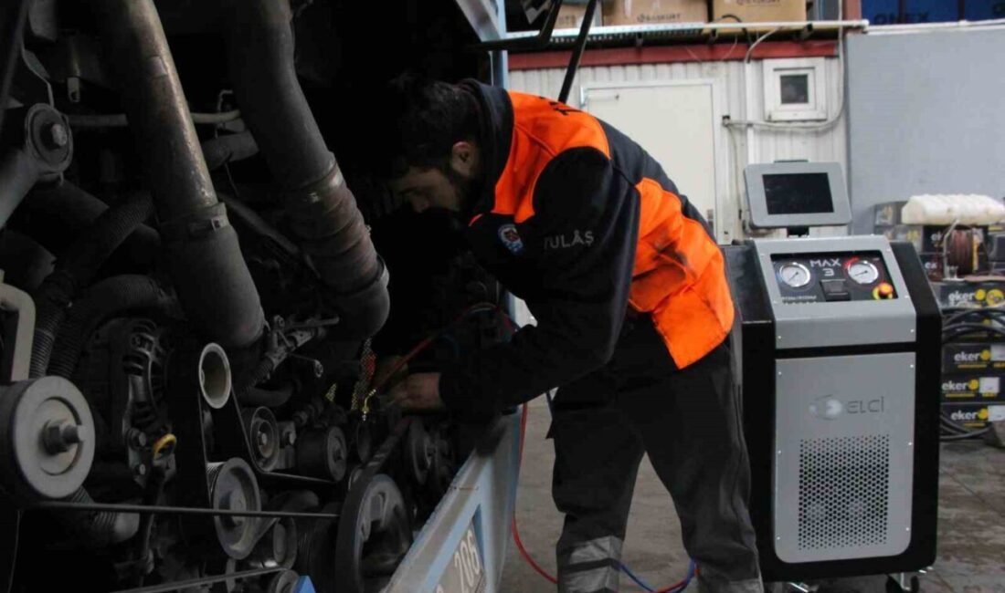 Trabzon Büyükşehir Belediyesi bünyesinde 174 otobüsün bakım ve onarımını yapan