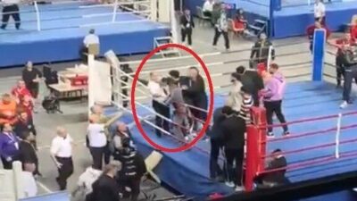 Antalya'da düzenlenen Türkiye Kick Boks Şampiyonası'nda hakem kararıyla başlayan tartışma