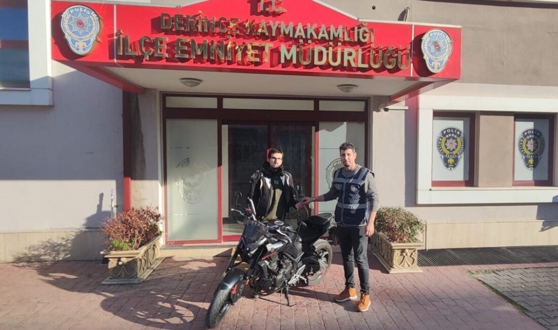 Derince ilçesinde motosiklet hırsızlığı yapan E.B. yakalandı. Çalıntı motosiklet ise