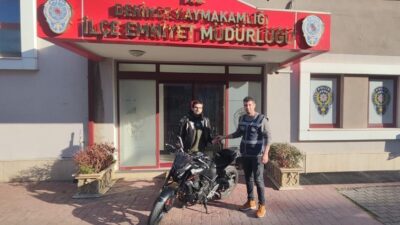 Derince ilçesinde motosiklet hırsızlığı yapan E.B. yakalandı. Çalıntı motosiklet ise
