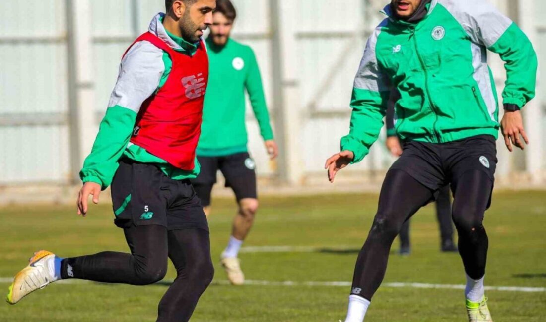 Konyaspor, Bodrumspor FK maçı öncesi antrenmanlarını sürdürüyor. Teknik Direktör Recep