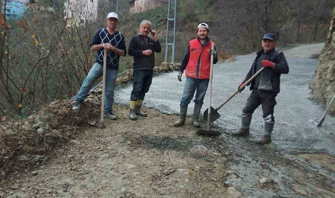 Giresun'un Görele ilçesine bağlı Karakeş köyünde devlet ve vatandaş işbirliğiyle