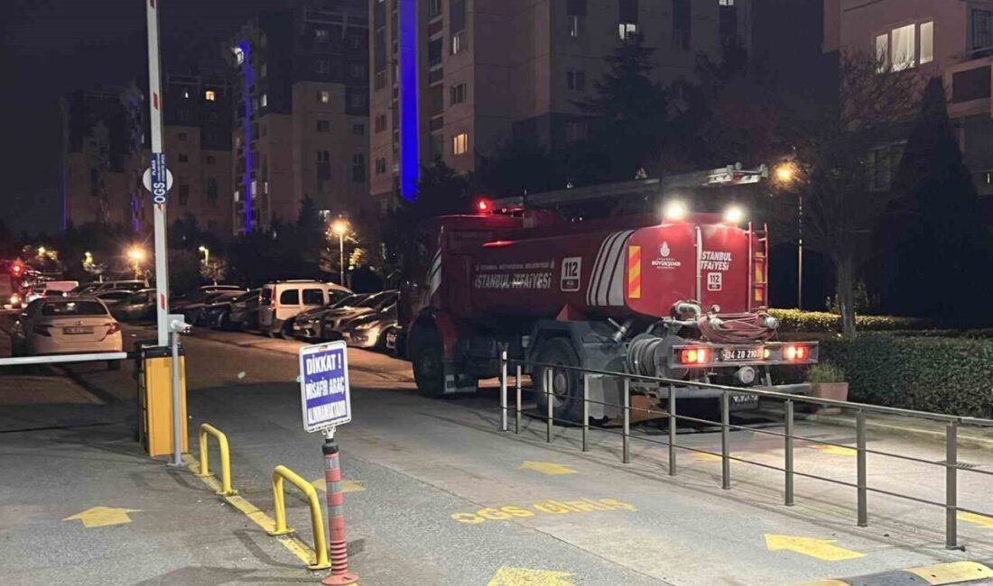 Küçükçekmece’de sitede korkutan yangın İstanbul Küçükçekmece'deki Açelya Sitesi'nde