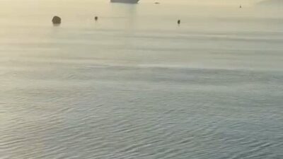 Bursa'nın Gemlik ilçesi Kumla Mahallesi'nde sahil halkı, gemiden yayılan amonyak