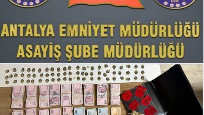 Antalya'da 3 kişi, 60 bin TL değerinde sahte altın satarak