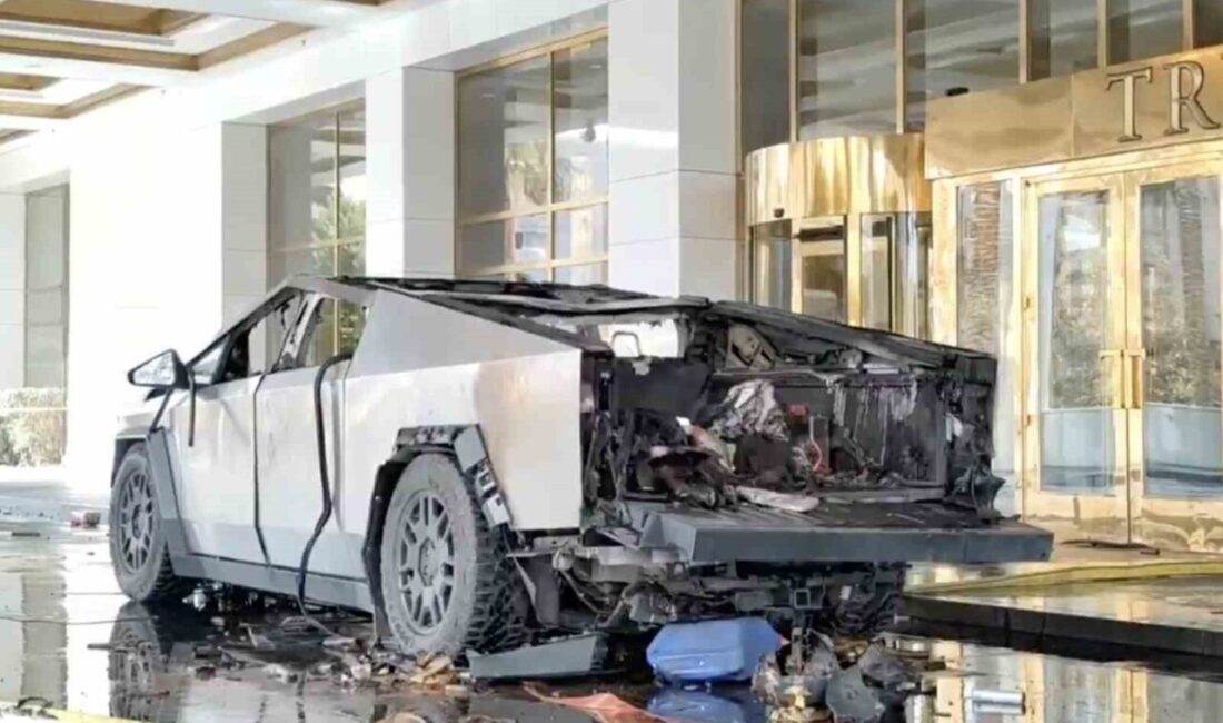ABD’nin Las Vegas kentinde Trump International Hotel’in önünde patlayan Tesla’nın