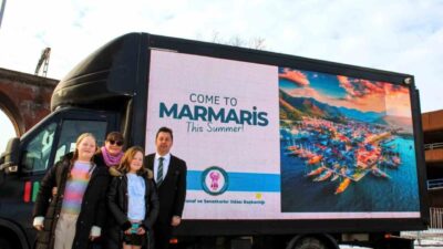 Marmaris Esnaf Odası Başkanı Mehmet Ayyıldız, İngiltere'de Marmaris'i tanıtmak için