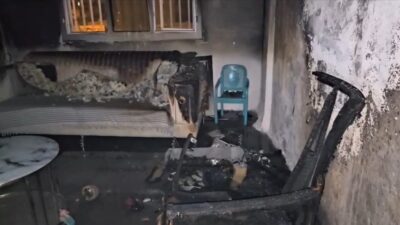 Nusaybin'de çıkan ev yangını hızla kontrol altına alındı. Yangında can