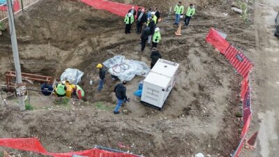 Turgutlu ilçesinde alt yapı çalışmaları hızla devam ediyor. 800'lük kanalizasyon
