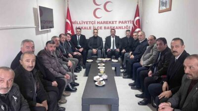 MHP Erzurum İl Başkanı Adem Yurdagül, beraberinde yönetim kurulu üyeleri