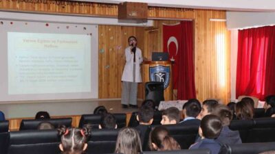 Oltu İlçe Sağlık Müdürlüğü, Yasin Haşimoğlu İlkokulu'nda verem farkındalık eğitimi