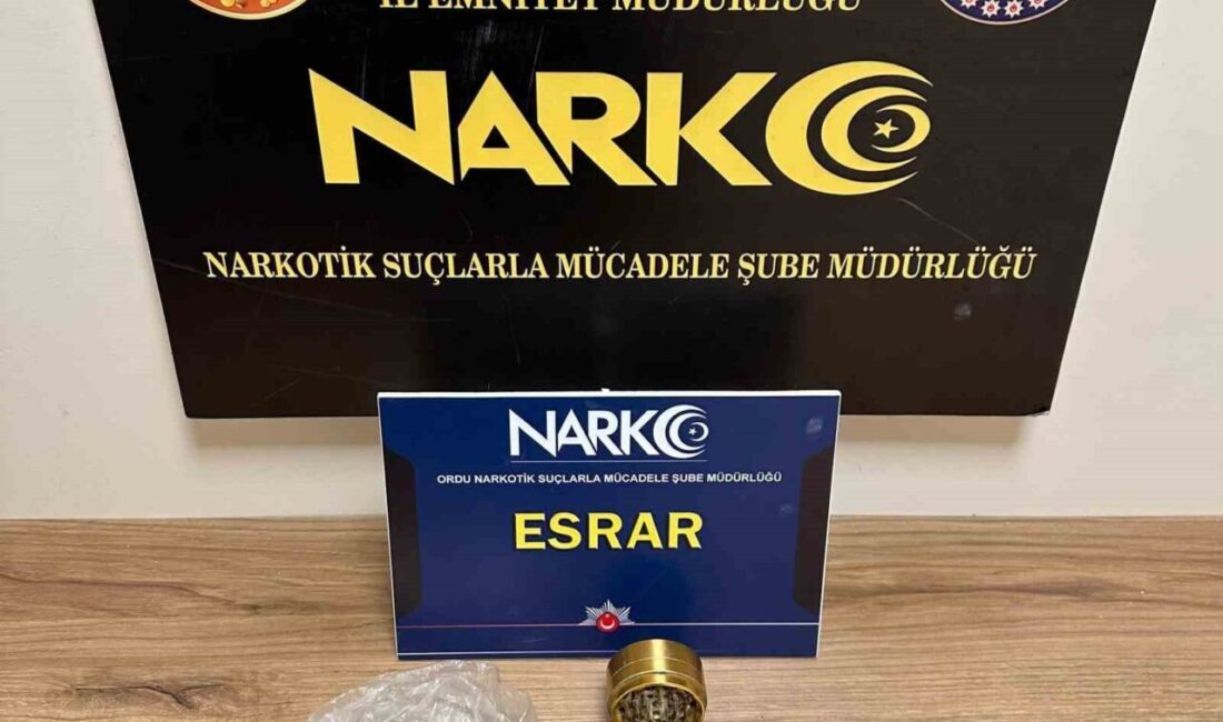 Ordu’da uyuşturucu operasyonları Ordu'da yapılan uyuşturucu operasyonlarında
