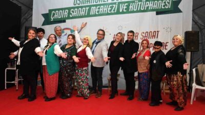 Osmangazi Belediyesi Yunuseli Mahallesi'nde 'Çadır Sanat Merkezi ve Kütüphanesi'ni kurarak