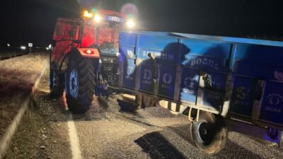 Adıyaman'da meydana gelen kazada Abdurrahman Göksu'nun traktörü ile Nedim Fırat'ın