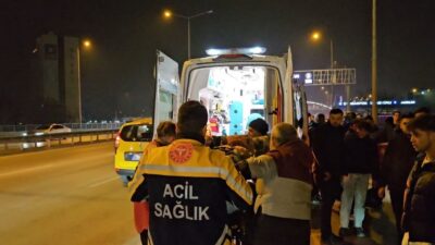 Bursa'da motosiklet ile otomobilin karıştığı trafik kazasında motosiklet sürücüsü Salih