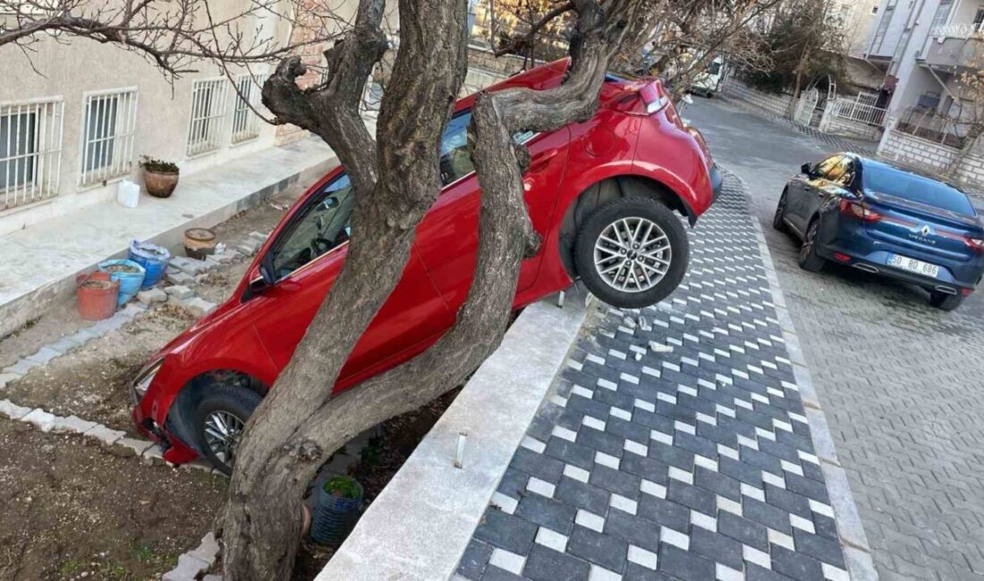 Nevşehir'de Uğur E. isimli sürücü, evinin bahçesine aracını park etmek