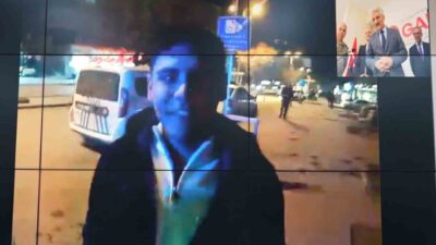 Kırıkkale’de yılbaşı gecesi devriye görevi yapan polis memuru, caddede dolaşan