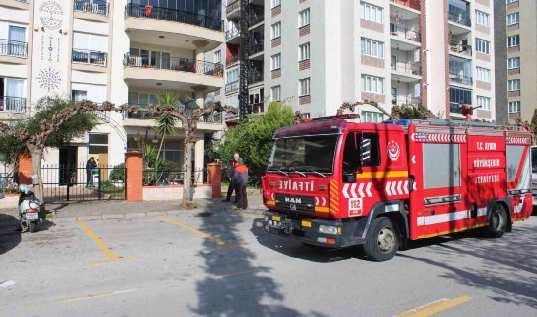 Aydın'ın Efeler ilçesinde powerbankın prizde aşırı ısınması sonucu çıkan yangın,