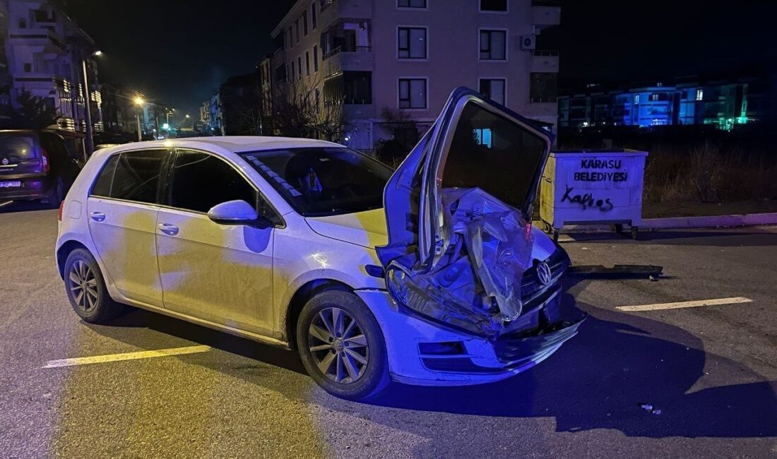 Sakarya'nın Karasu ilçesinde meydana gelen trafik kazasında bir kişi yaralandı.