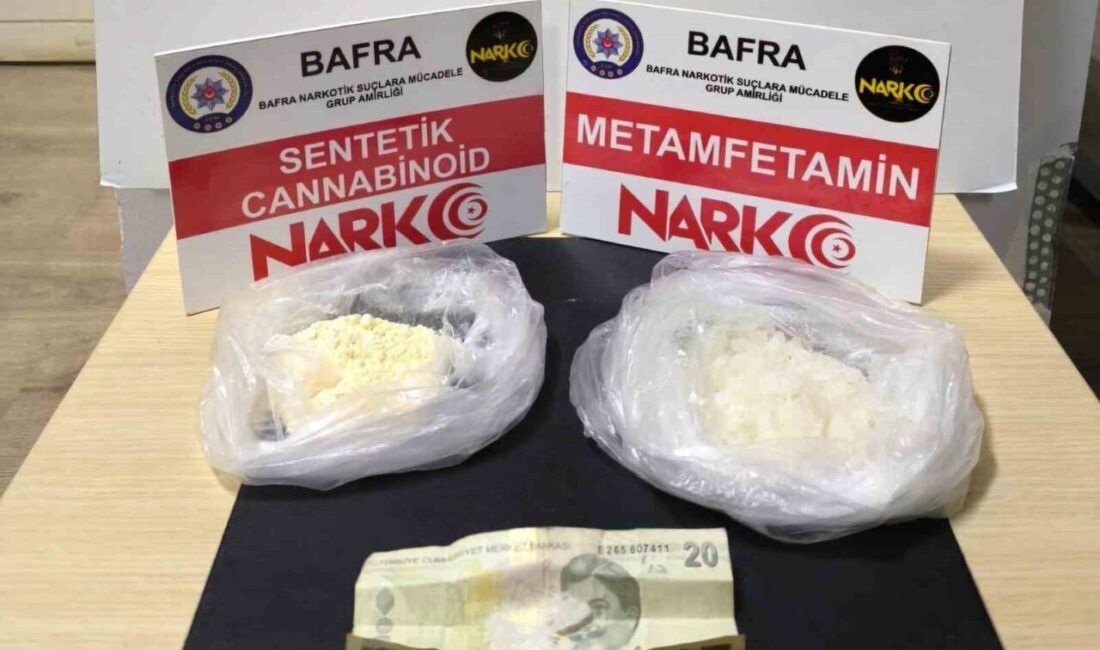 Samsun’da uyuşturucu operasyonu: 3 gözaltı Samsun'da uyuşturucu operasyonunda A.Ç.,