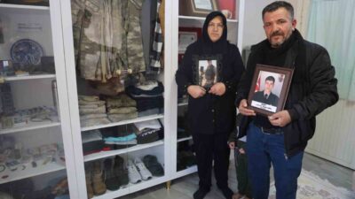 Hataylı şehit Piyade Uzman Onbaşı Haydar Şenel'in ailesi, oğullarının odasını