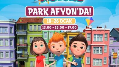 TRT Çocuk karakteri Aslan, Park Afyon'da 4-12 yaş arası minik
