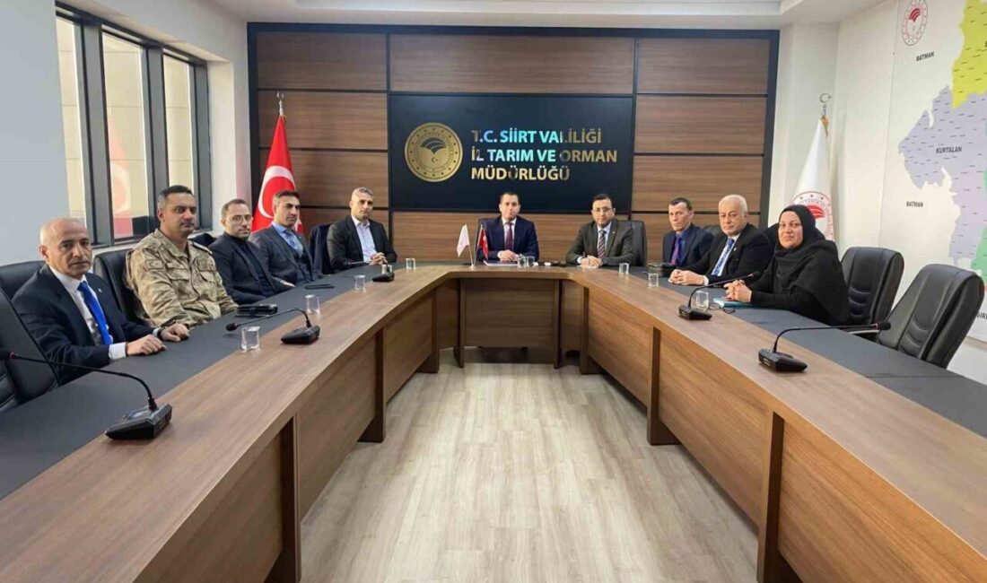 Siirt’te 2025 yılının ilk mera toplantısı yapıldı Siirt'te Vali Yardımcısı Birkan