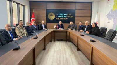 Siirt'te Vali Yardımcısı Birkan Tatlısöz başkanlığında gerçekleşen mera komisyon toplantısında