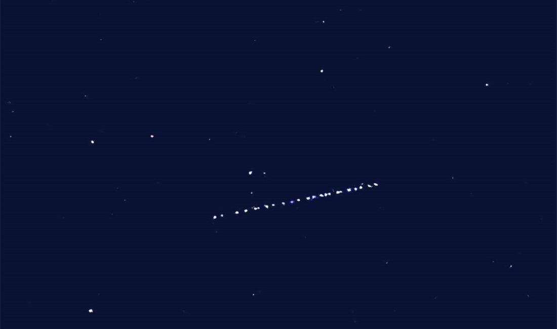 SpaceX'in kurucusu Elon Musk'ın fırlattığı Starlink uyduları, Tatvan ve Van