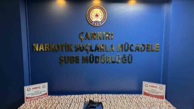 Çankırı'da durdurulan araçta binlerce uyuşturucu madde ele geçirildi. Ekipler 3