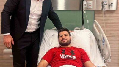 Türkiye Güreş Federasyonu Başkanı Taha Akgül, Ali Cengiz'i ameliyat sonrası