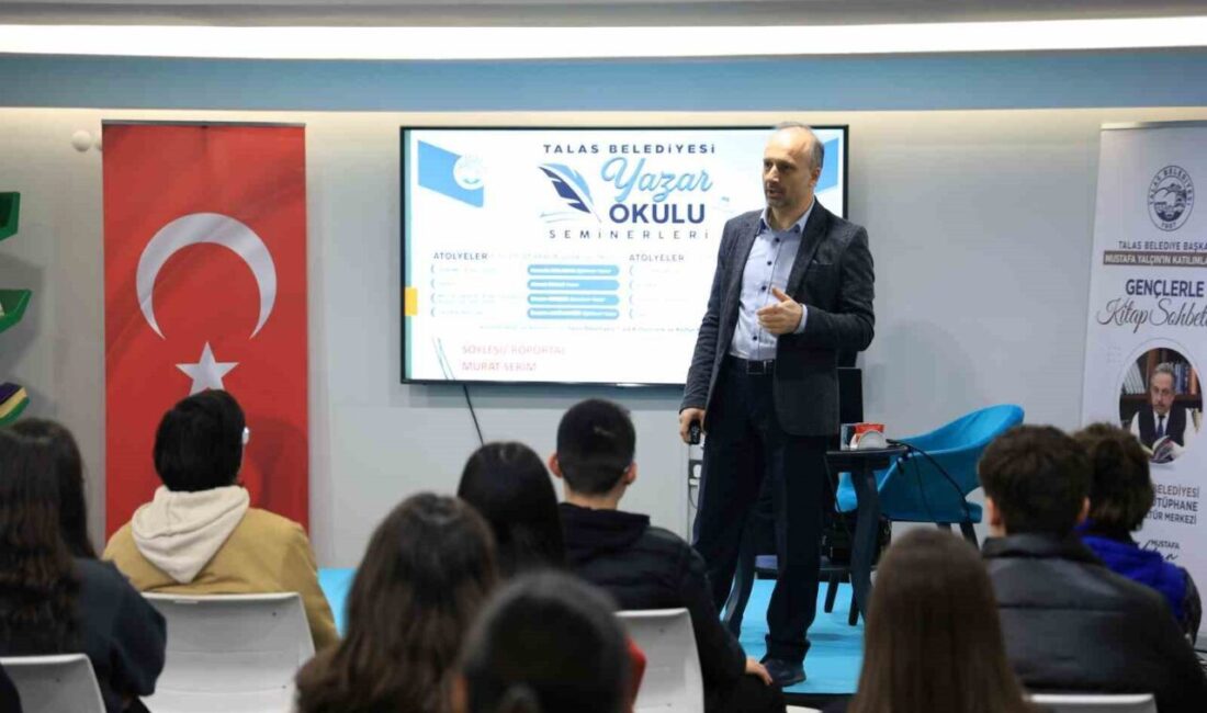 Talas’ın yazar okulunda bu hafta konu ’söyleşi’ oldu Talas Belediyesi'nin düzenlediği Yazar