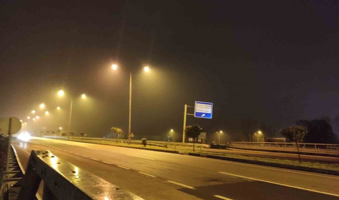Tekirdağ'da gece saatlerinden itibaren etkili olan yoğun sis, sabahın erken