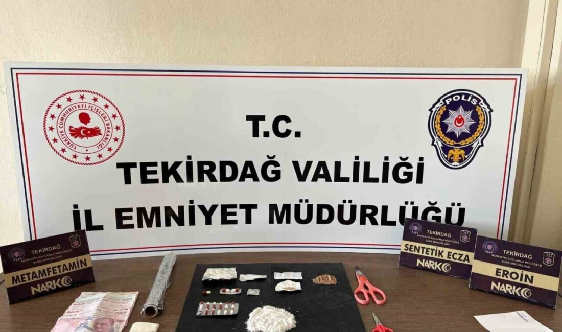 Tekirdağ’da uyuşturucu operasyonlarında 9 kişi tutuklandı Tekirdağ İl Emniyet Müdürlüğü'nün