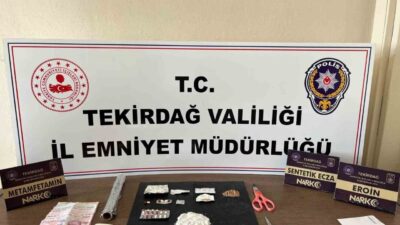 Tekirdağ İl Emniyet Müdürlüğü'nün düzenlediği uyuşturucu operasyonlarında 65 olayda 90