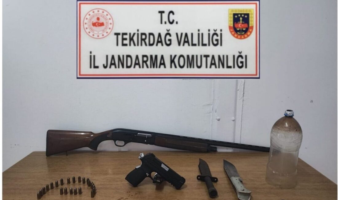Tekirdağ operasyonlarında uyuşturucu, silah