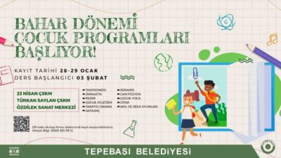 Tepebaşı Belediyesi, çocukların gelişimine yönelik programları kent genelinde sürdürüyor. Çeşitli