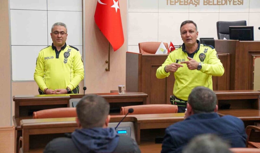 Tepebaşı personeline fermuar sistemi anlatıldı Tepebaşı Belediyesi şoförleri, Trafik
