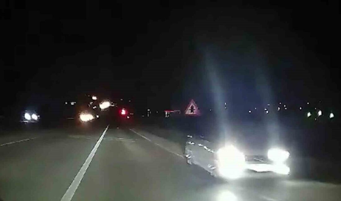Kırıkkale'de gece geç saatte ters yönde ilerleyen ve uzun farları