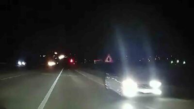 Kırıkkale'de gece geç saatte ters yönde ilerleyen ve uzun farları