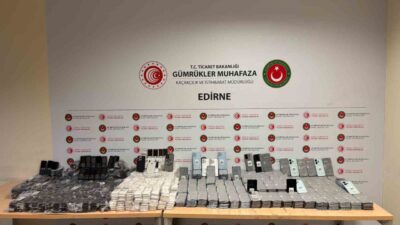 Kapıkule Gümrük Sahası'nda X-ray taraması sonucunda yapılan detaylı aramada tonlarca