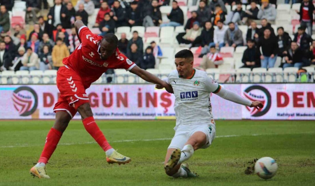 Trendyol Süper Lig: Sivasspor: 1 – Corendon Alanyaspor: 1 (Maç sonucu) Sivasspor ile Corendon Alanyaspor