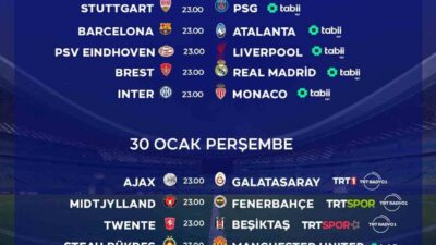 TRT, UEFA Şampiyonlar ve Avrupa Ligi karşılaşmalarını canlı yayınla futbolseverlere