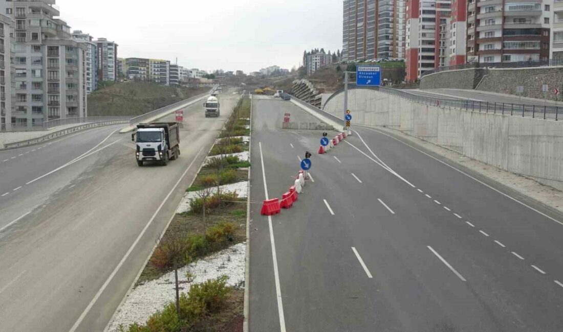 Trabzon'da devam eden Kanuni Bulvarı projesi, 28 km uzunluğundaki yolun