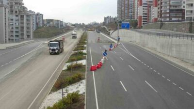 Trabzon'da devam eden Kanuni Bulvarı projesi, 28 km uzunluğundaki yolun