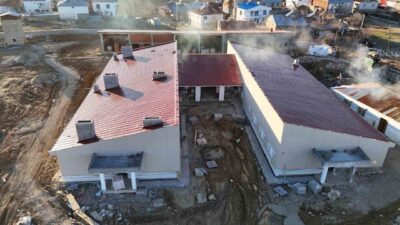 Üçocak beldesindeki jandarma karakolundaki inşaat çalışmaları hızla ilerliyor. Elazığ İl
