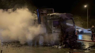 TEM Otoyolu Bolu Dağı Tüneli'nde çıkan yangın, Ukrayna'dan Irak'a kömür
