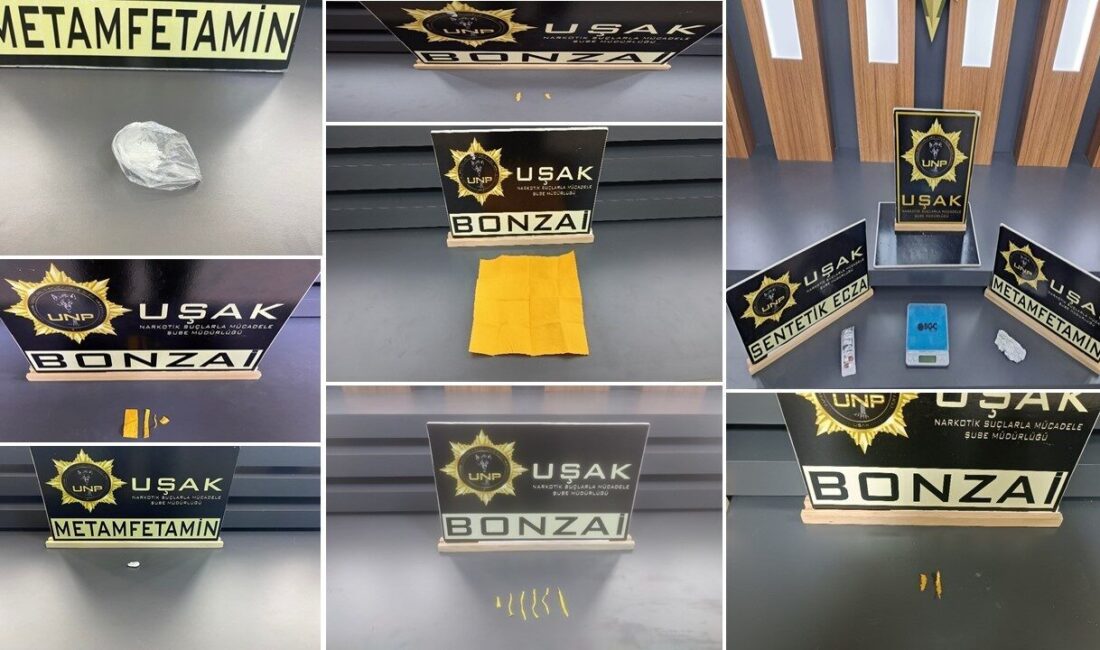 Uşak'ta uyuşturucu operasyonunda 4 kişi tutuklanırken, 2 kişi adli kontrol