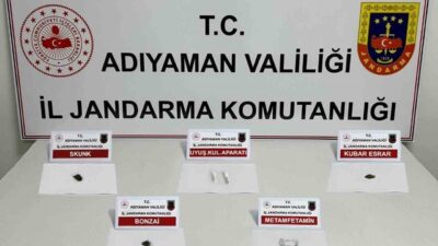Adıyaman’da jandarma ekipleri, 16 şahsın üzerinde uyuşturucu madde bulup ele