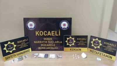 Kocaeli'de uyuşturucu ticareti iddiasıyla yakalanan 4 kişiden 3'ü tutuklandı. Operasyon